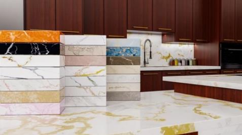 What are the Best Patterns with White Quartz Countertops with Gray Veining?